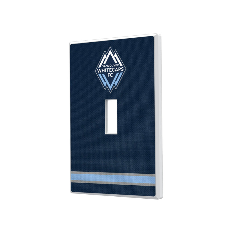 Vancouver Whitecaps Stripe Hidden-Screw Light Switch Plate