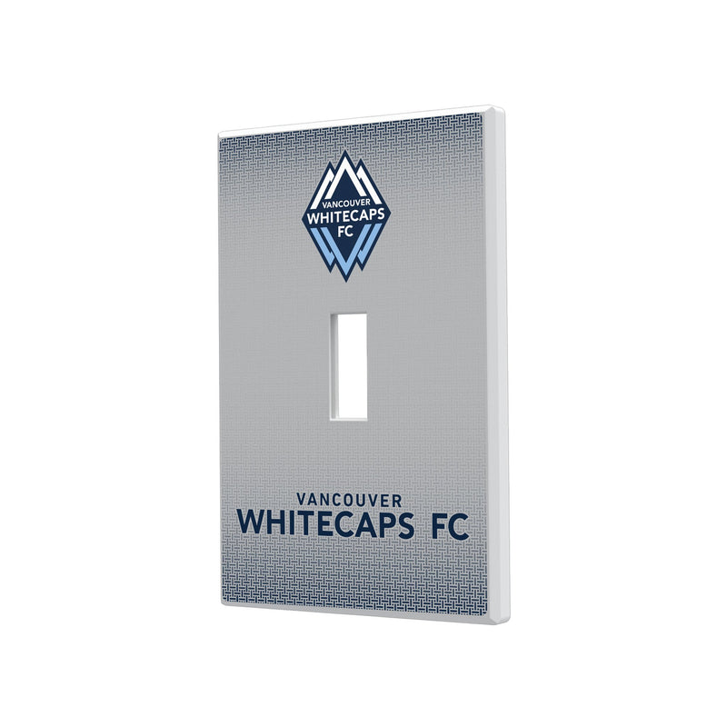 Vancouver Whitecaps   Linen Hidden-Screw Light Switch Plate