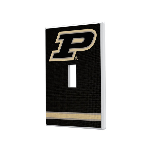 Purdue University Boilermakers Stripe Hidden-Screw Light Switch Plate