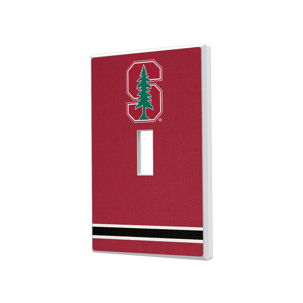 Stanford University Cardinal Stripe Hidden-Screw Light Switch Plate