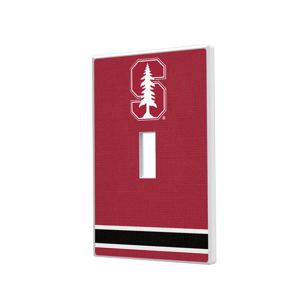 Stanford University Cardinal Stripe Hidden-Screw Light Switch Plate
