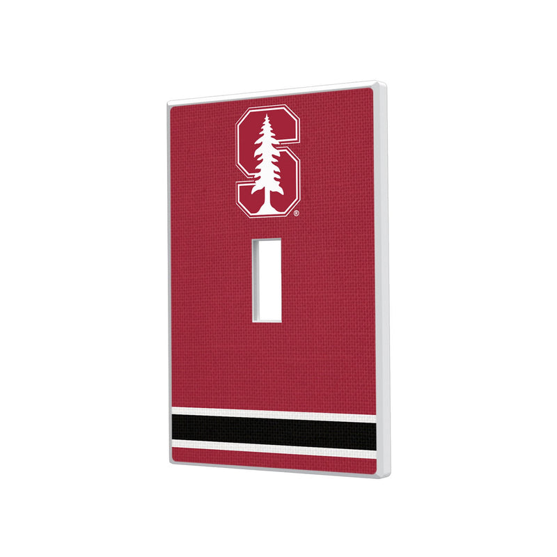 Stanford University Cardinal Stripe Hidden-Screw Light Switch Plate
