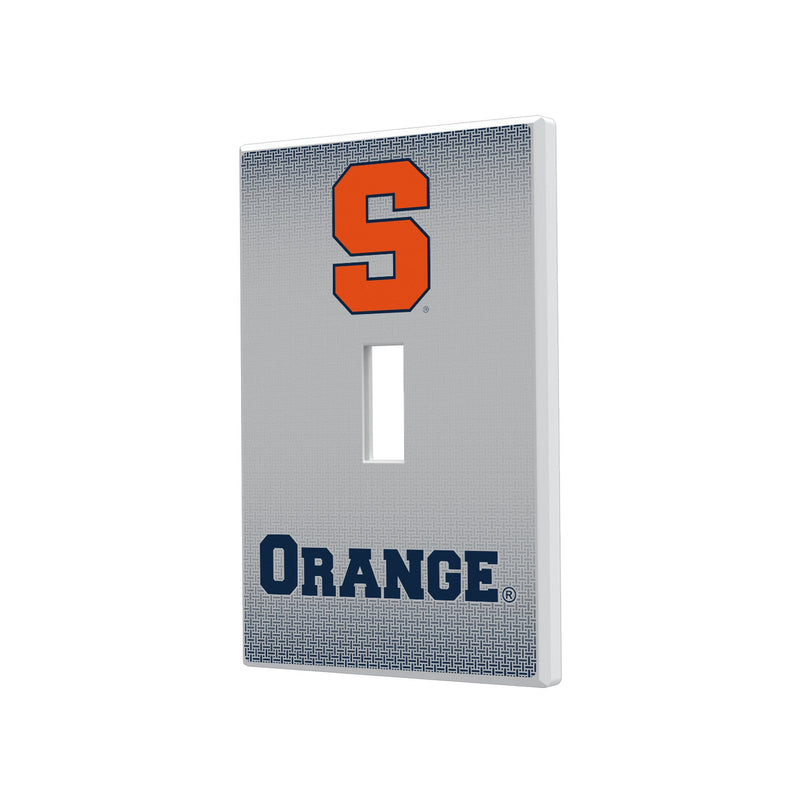 Syracuse Orange Linen Hidden-Screw Light Switch Plate