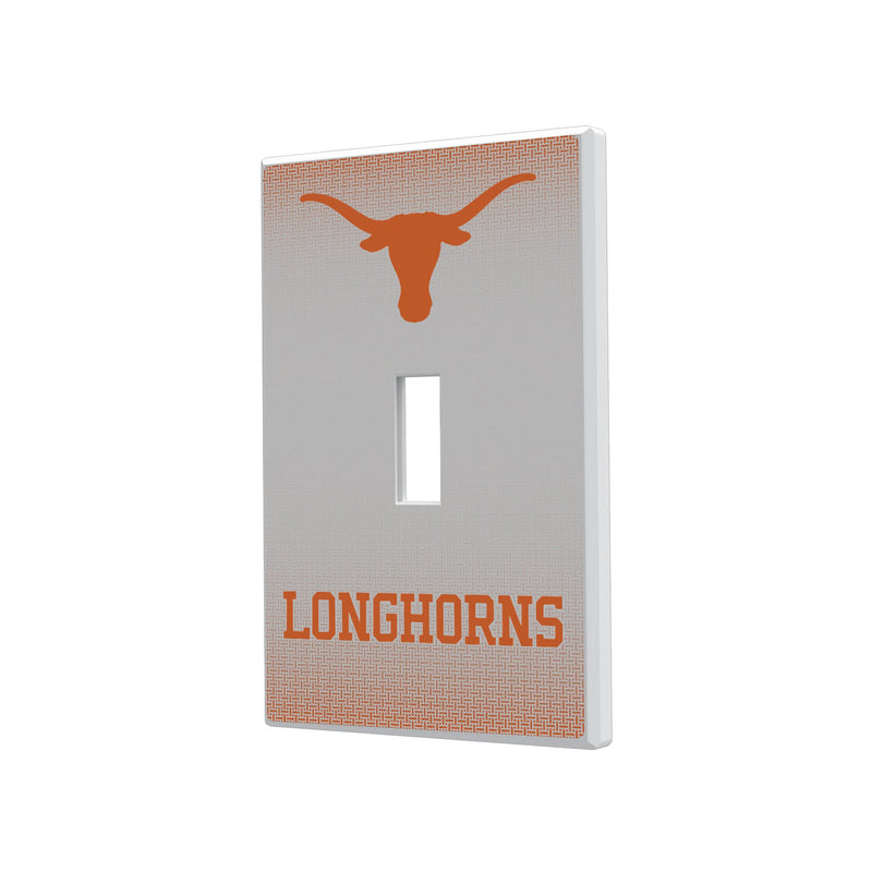 University of Texas Longhorns Linen Hidden-Screw Light Switch Plate
