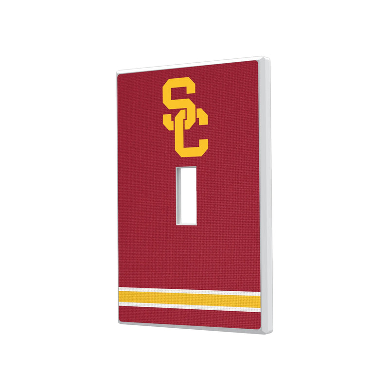 University of Southern California Trojans Stripe Hidden-Screw Light Switch Plate