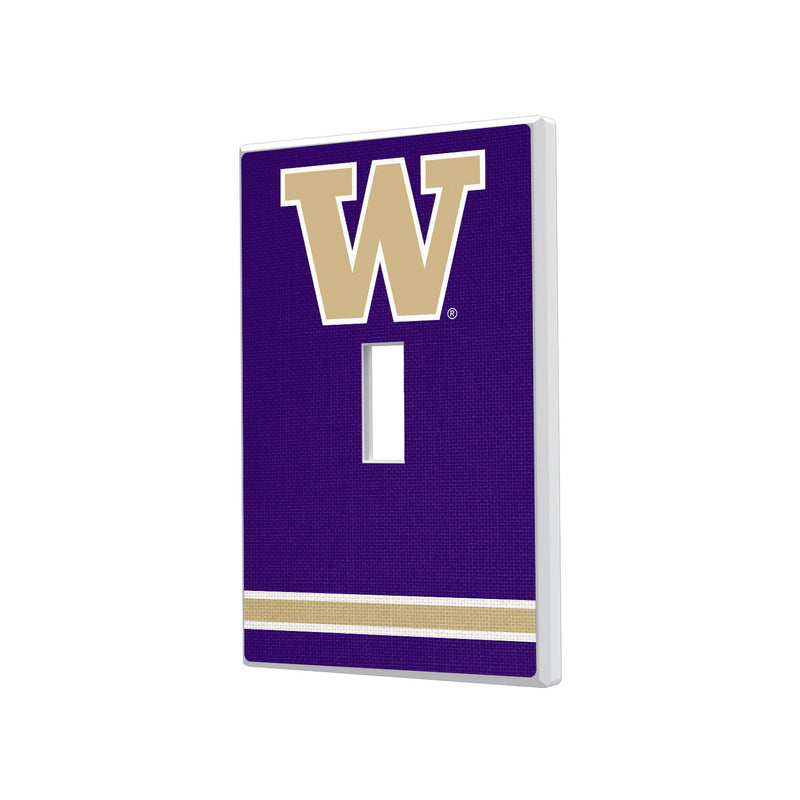 University of Washington Huskies Stripe Hidden-Screw Light Switch Plate