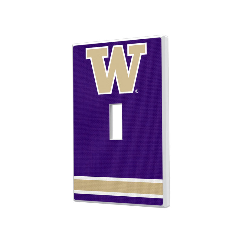 University of Washington Huskies Stripe Hidden-Screw Light Switch Plate