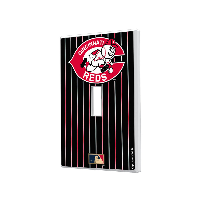 Cincinnati Reds 1974-1992 - Cooperstown Collection Pinstripe Hidden-Screw Light Switch Plate