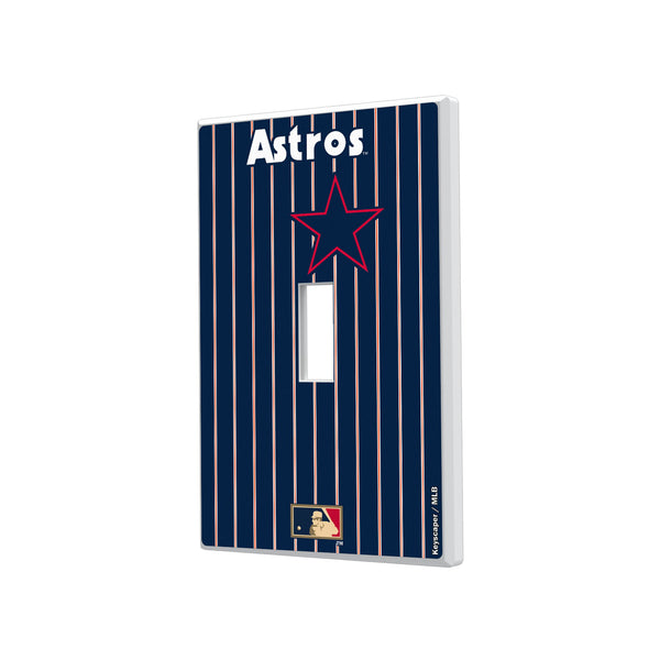 Houston Astros 1975-1981 - Cooperstown Collection Pinstripe Hidden-Screw Light Switch Plate
