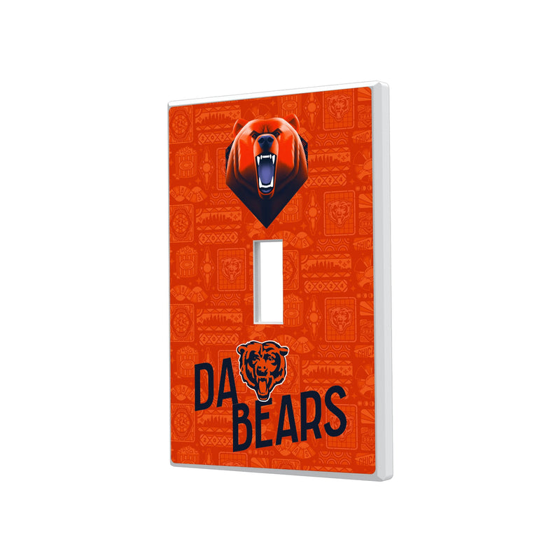 Chicago Bears 2024 Illustrated Limited Edition Hidden-Screw Light Switch Plate