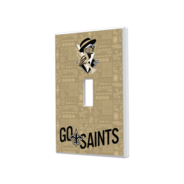 New Orleans Saints 2024 Illustrated Limited Edition Hidden-Screw Light Switch Plate