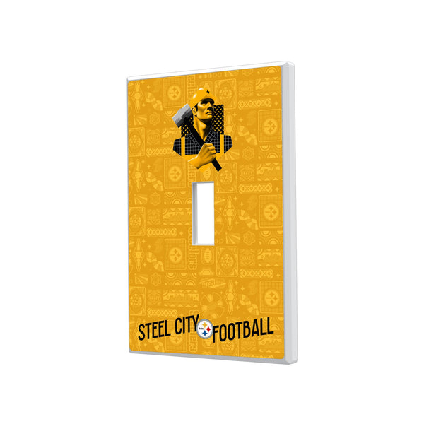 Pittsburgh Steelers 2024 Illustrated Limited Edition Hidden-Screw Light Switch Plate