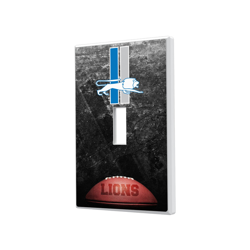 Detroit Lions Retro Legendary Hidden-Screw Light Switch Plate