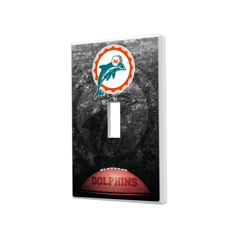 Miami Dolphins 1966-1973 Historic Collection Legendary Hidden-Screw Light Switch Plate