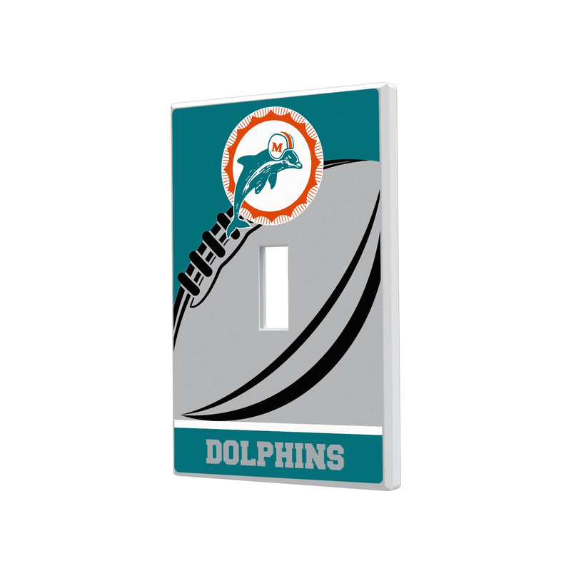 Miami Dolphins 1966-1973 Historic Collection Passtime Hidden-Screw Light Switch Plate