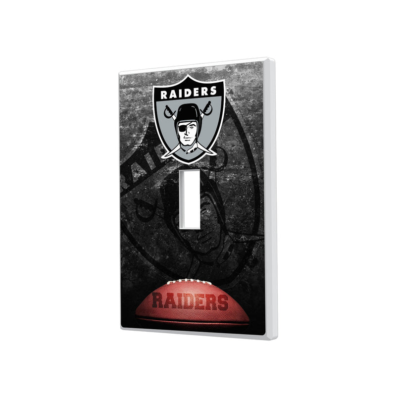Oakland Raiders 1963 Historic Collection Legendary Hidden-Screw Light Switch Plate