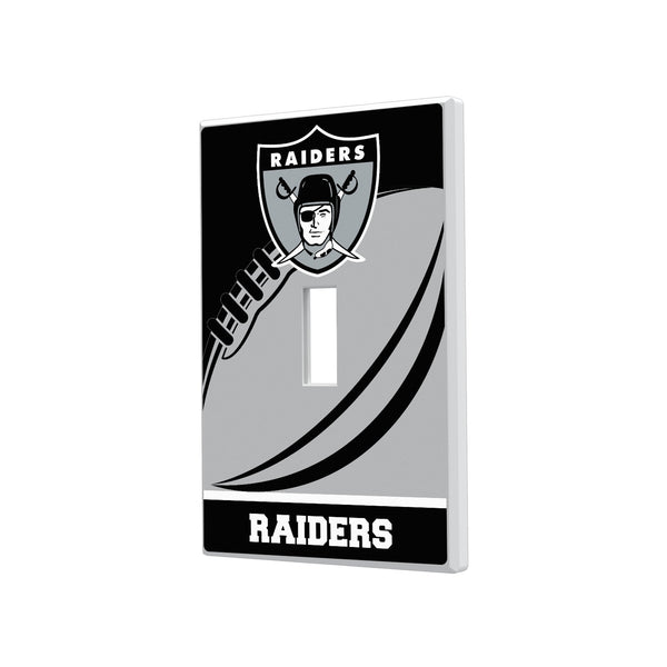 Oakland Raiders 1963 Historic Collection Passtime Hidden-Screw Light Switch Plate