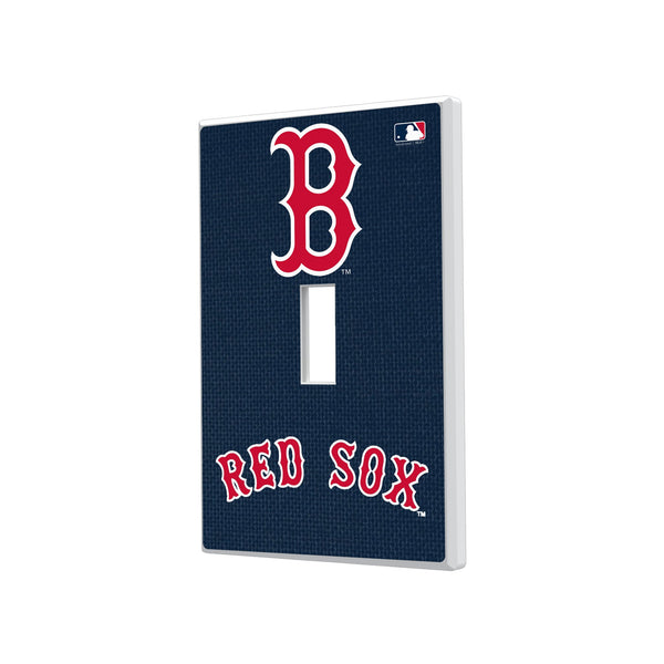 Boston Red Sox Solid Hidden-Screw Light Switch Plate
