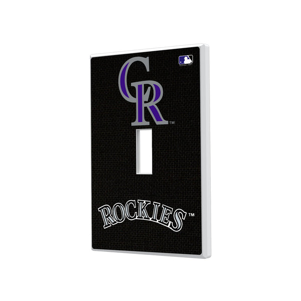 Colorado Rockies Solid Hidden-Screw Light Switch Plate