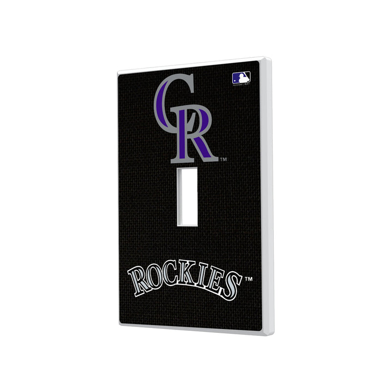 Colorado Rockies Solid Hidden-Screw Light Switch Plate
