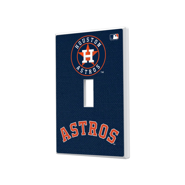 Houston Astros Solid Hidden-Screw Light Switch Plate