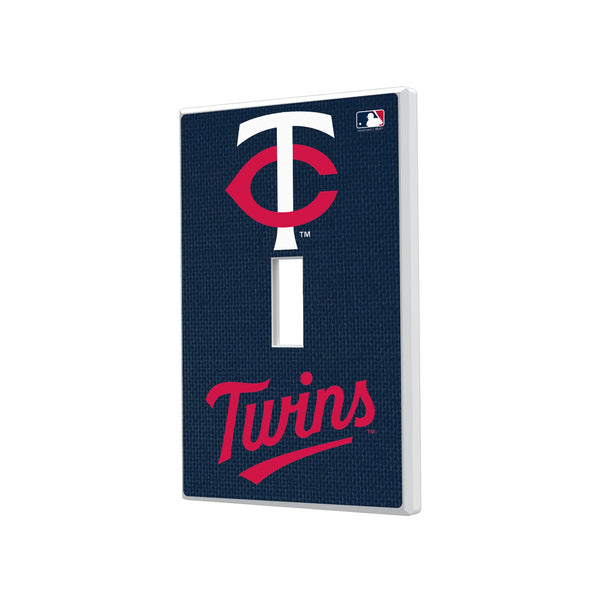 Minnesota Twins Solid Hidden-Screw Light Switch Plate