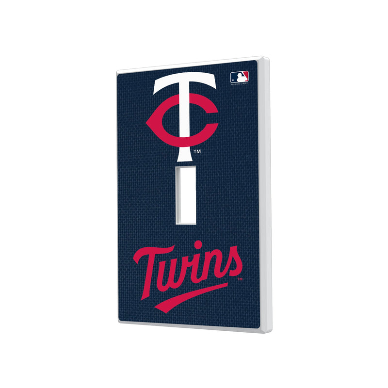 Minnesota Twins Solid Hidden-Screw Light Switch Plate
