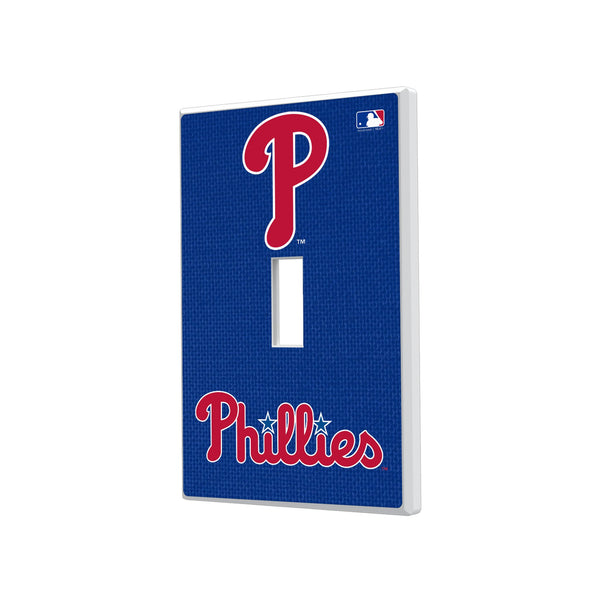 Philadelphia Phillies Solid Hidden-Screw Light Switch Plate