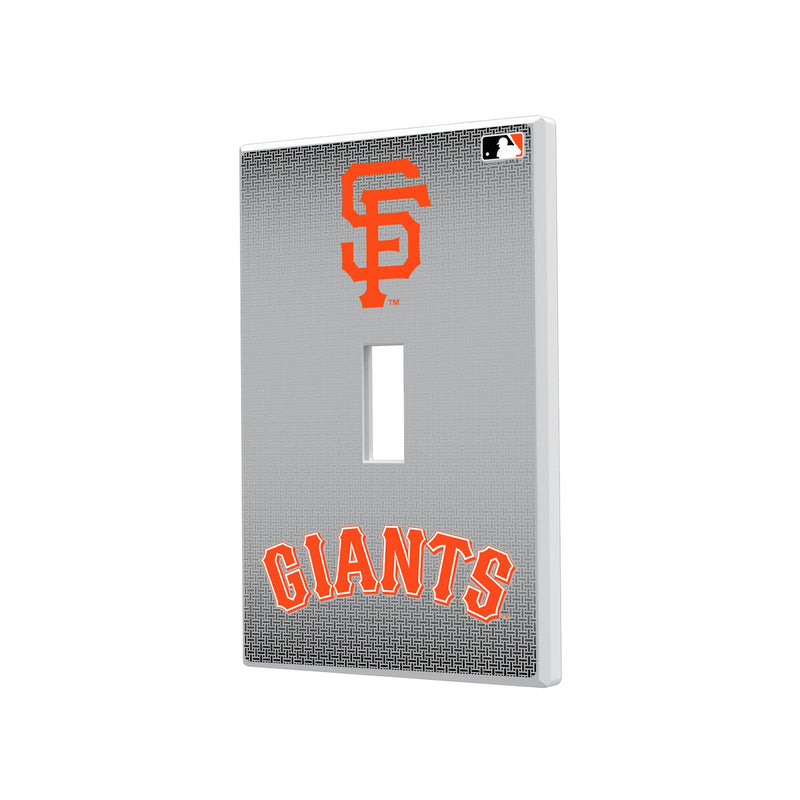 San Francisco Giants Linen Hidden-Screw Light Switch Plate