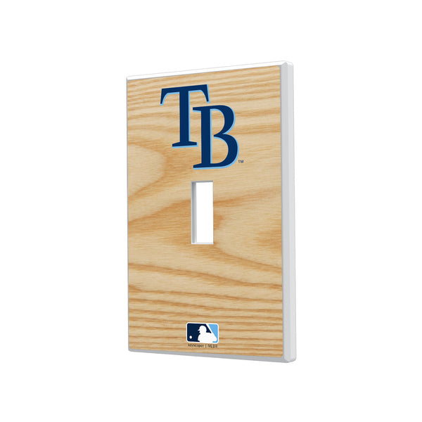 Tampa Bay Rays Baseball Bat Hidden-Screw Light Switch Plate