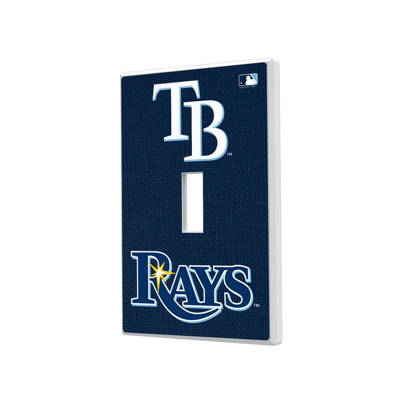 Tampa Bay Rays Solid Hidden-Screw Light Switch Plate
