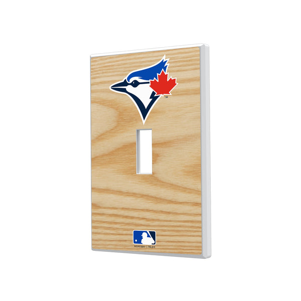 Toronto Blue Jays Baseball Bat Hidden-Screw Light Switch Plate