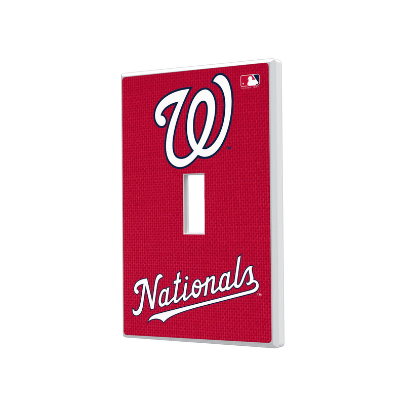 Washington Nationals Solid Hidden-Screw Light Switch Plate