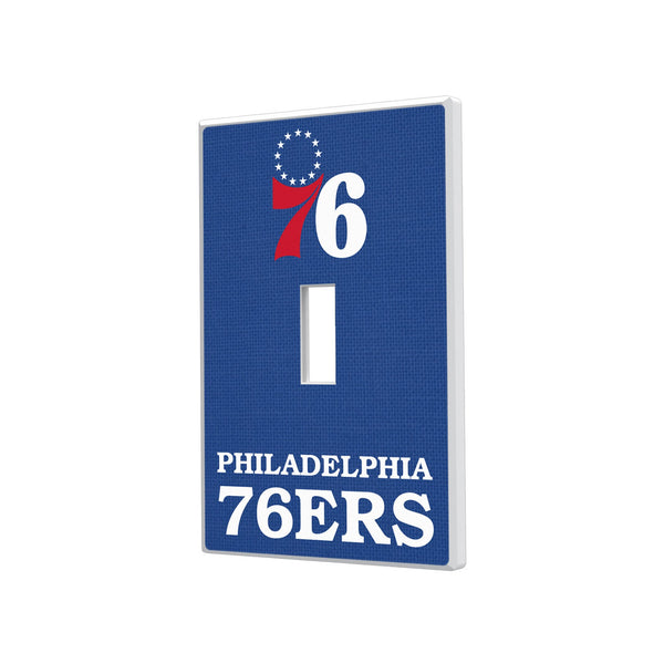 Philadelphia 76ers Solid Hidden-Screw Light Switch Plate