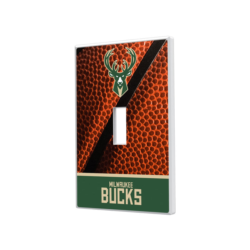 Milwaukee Bucks Basketball Hidden-Screw Light Switch Plate