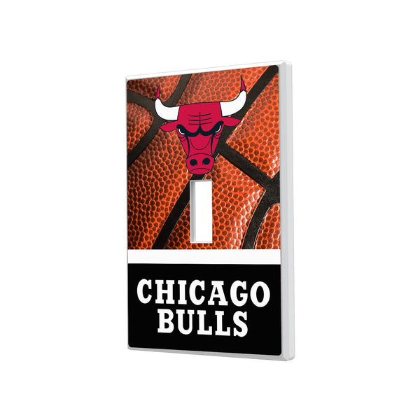 Chicago Bulls Basketball Hidden-Screw Light Switch Plate