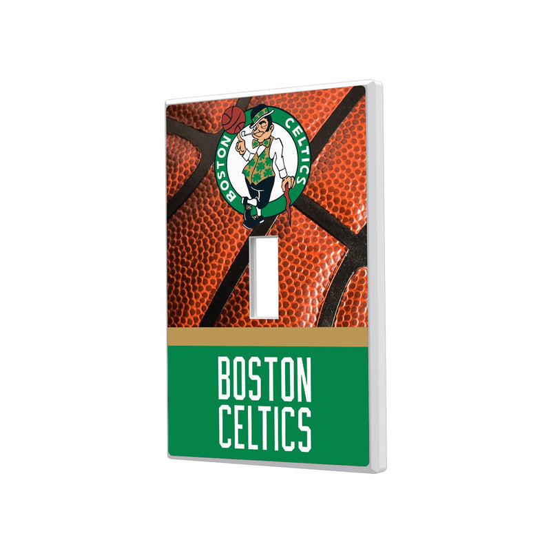 Boston Celtics Basketball Hidden-Screw Light Switch Plate
