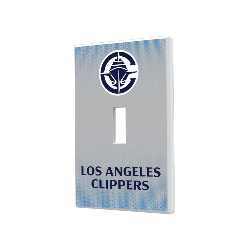 Los Angeles Clippers Linen Hidden-Screw Light Switch Plate