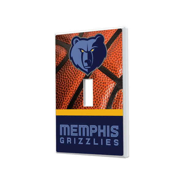 Memphis Grizzlies Basketball Hidden-Screw Light Switch Plate