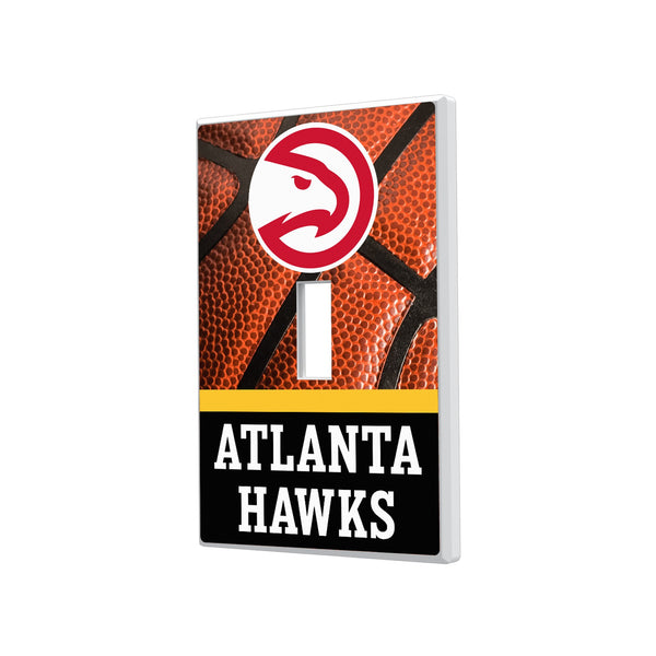 Atlanta Hawks Basketball Hidden-Screw Light Switch Plate
