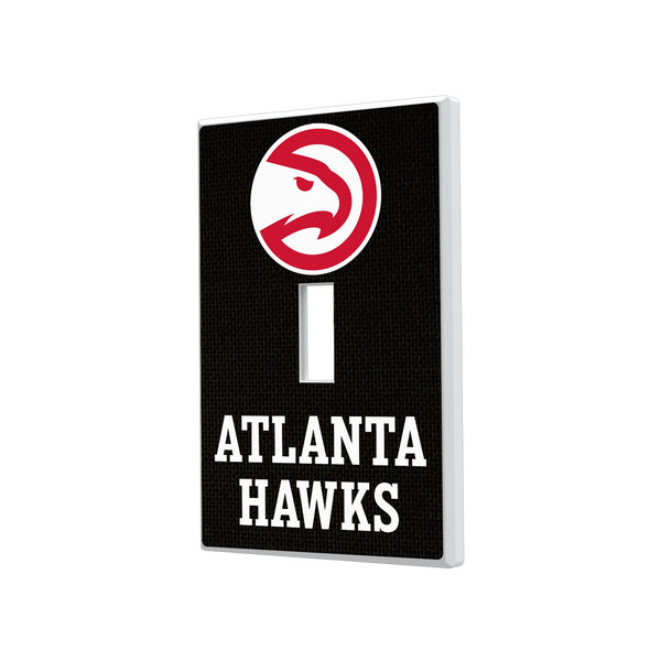 Atlanta Hawks Solid Hidden-Screw Light Switch Plate