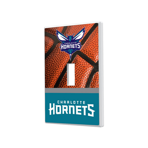 Charlotte Hornets Basketball Hidden-Screw Light Switch Plate