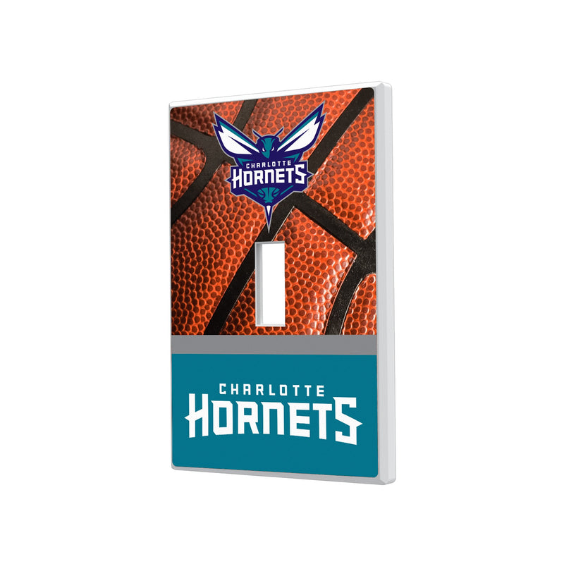 Charlotte Hornets Basketball Hidden-Screw Light Switch Plate