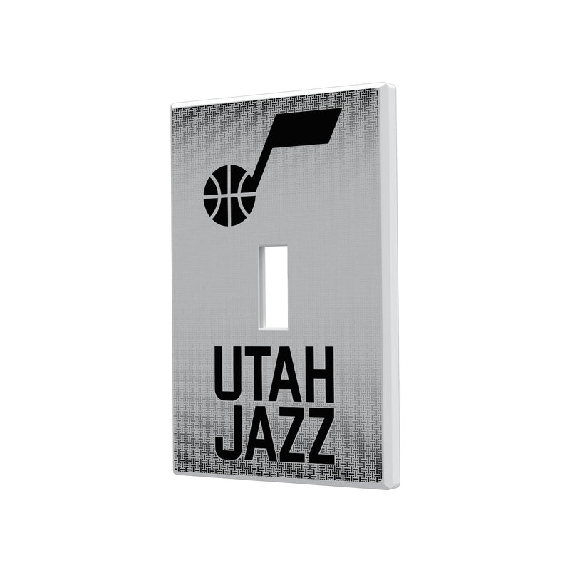 Utah Jazz Linen Hidden-Screw Light Switch Plate