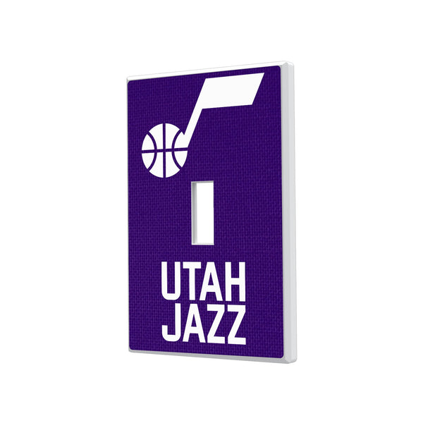 Utah Jazz Solid Hidden-Screw Light Switch Plate