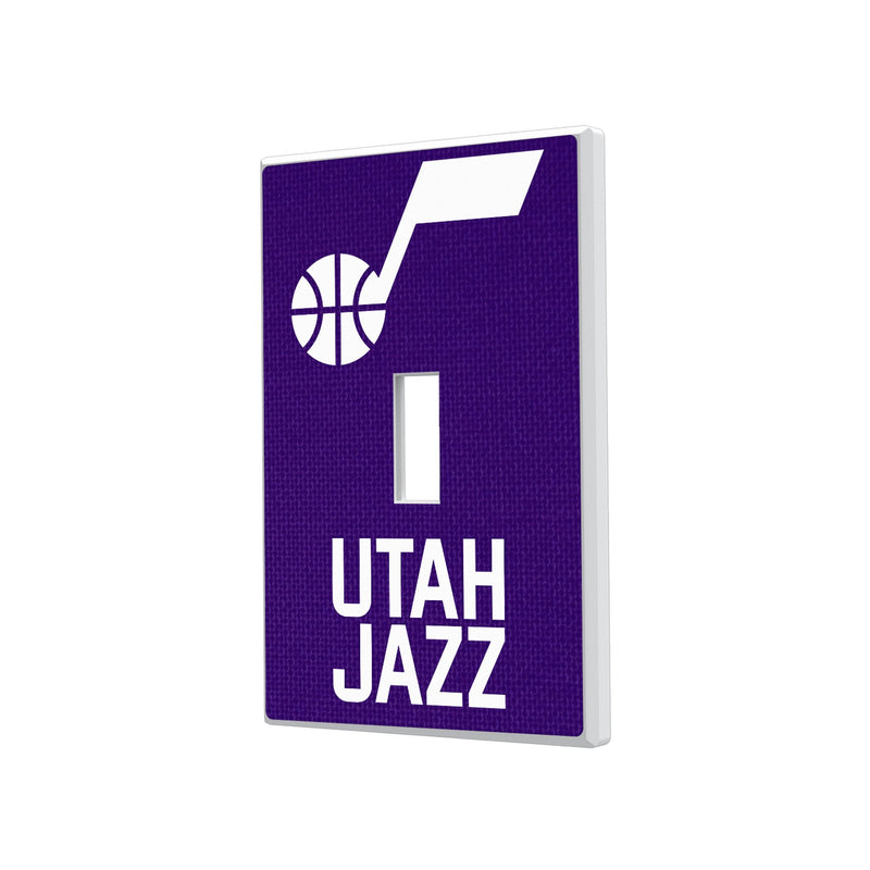 Utah Jazz Solid Hidden-Screw Light Switch Plate