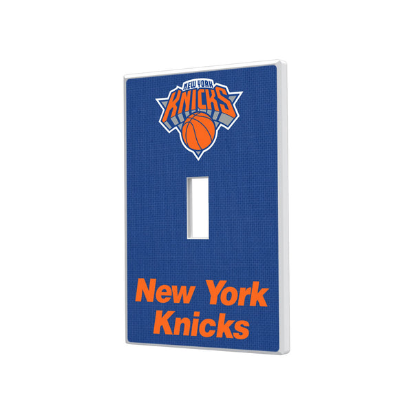 New York Knicks Solid Hidden-Screw Light Switch Plate