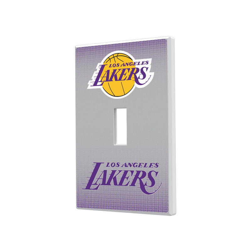 Los Angeles Lakers Linen Hidden-Screw Light Switch Plate