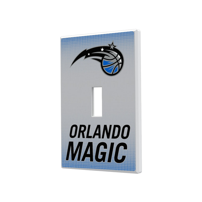 Orlando Magic Linen Hidden-Screw Light Switch Plate