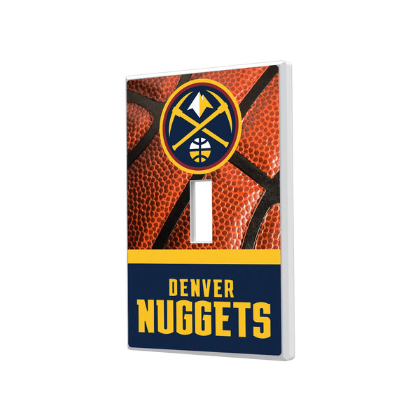 Denver Nuggets Basketball Hidden-Screw Light Switch Plate